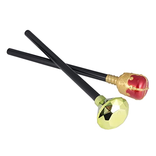 TOPPERFUN 2 Stücke Teiliges Halloween Zauberstab Antike Königliche für Kostümpartys Cosplay und Bühnenaufführungen Königin und König Langlebig und Elegant TOPPERFUN 2 Stücke Teiliges Halloween Zauberstab Antike Königliche für Kostümpartys Cosplay und Bühnenaufführungen Königin und König Langlebig und Elegant von TOPPERFUN