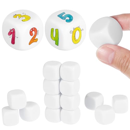 TOPPERFUN 20Pcs Leere Würfel 0. 8In Glänzend Acrylwürfel Sechsseitige Würfelwürfel Für Brettspiele Unterricht Und DIY TOPPERFUN 20Pcs Leere Würfel 0. 8In Glänzend Acrylwürfel Sechsseitige Würfelwürfel Für Brettspiele Unterricht Und DIY von TOPPERFUN