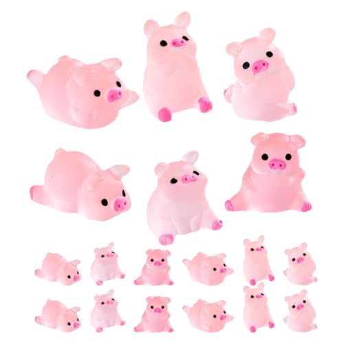 TOPPERFUN 24 Stück Leuchtendes Mini-Schwein Aus Kunstharz Miniatur-Schwein Leuchtet Im Dunkeln Winziges Ornament Für Garten Landschaft Aquarium Puppenhaus Geburtstag Party Zimmer Basteln TOPPERFUN 24 Stück Leuchtendes Mini-Schwein Aus Kunstharz Miniatur-Schwein Leuchtet Im Dunkeln Winziges Ornament Für Garten Landschaft Aquarium Puppenhaus Geburtstag Party Zimmer Basteln von TOPPERFUN