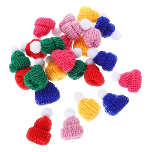 TOPPERFUN 24Stücke Mini Weihnachtsmützen Mini Gestrickte Hüte Für Puppen Und Weihnachtsornamente DIY Handwerkszubehör Farben Mit Weißen Pompons Weihnachtsdeko Für Bastelprojekte TOPPERFUN 24Stücke Mini Weihnachtsmützen Mini Gestrickte Hüte Für Puppen Und Weihnachtsornamente DIY Handwerkszubehör Farben Mit Weißen Pompons Weihnachtsdeko Für Bastelprojekte von TOPPERFUN
