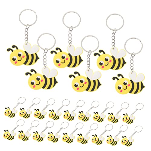 TOPPERFUN 24Stücke Teiliges Cute Cartoon Biene Schlüsselanhänger Kreativer Schlüsselbund für Taschen Autos und Langlebig Leicht und Handlich TOPPERFUN 24Stücke Teiliges Cute Cartoon Biene Schlüsselanhänger Kreativer Schlüsselbund für Taschen Autos und Langlebig Leicht und Handlich von TOPPERFUN