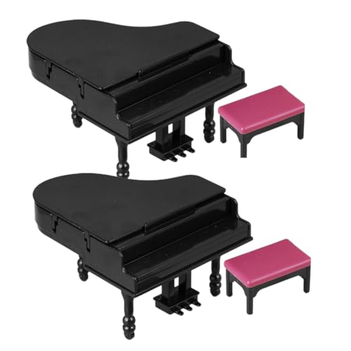 TOPPERFUN 2Er Set Puppenhaus Flügel Miniatur Simulations Klavier Und Hocker Set Winzige Musikinstrumentenmodelle Möbel Basteln Ornamente Für Die Büro Und Heimdekoration TOPPERFUN 2Er Set Puppenhaus Flügel Miniatur Simulations Klavier Und Hocker Set Winzige Musikinstrumentenmodelle Möbel Basteln Ornamente Für Die Büro Und Heimdekoration von TOPPERFUN