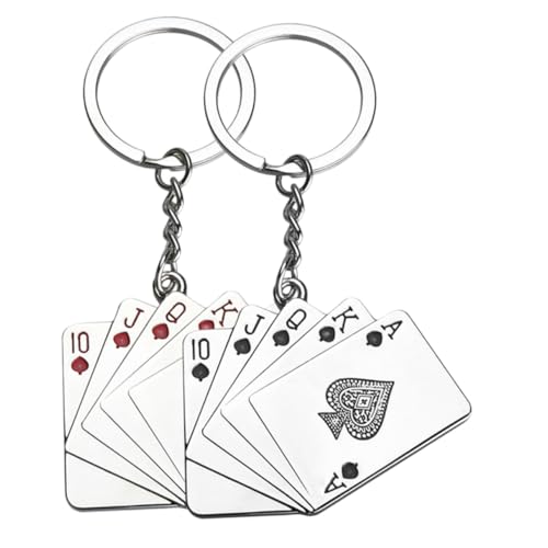 TOPPERFUN 2Stücke Pokerkarten Schlüsselanhänger und Dekorative Spielkarten Anhänger aus Kreative Geschenkidee für Vielseitig Einsetzbar Taschen TOPPERFUN 2Stücke Pokerkarten Schlüsselanhänger und Dekorative Spielkarten Anhänger aus Kreative Geschenkidee für Vielseitig Einsetzbar Taschen von TOPPERFUN