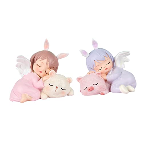 TOPPERFUN 2stücke Engel Figuren Niedliche Kuchen Dekoration Wohnaccessoire Party Deko Für Kinderzimmer Für Torten Und Festliche Anlässe TOPPERFUN 2stücke Engel Figuren Niedliche Kuchen Dekoration Wohnaccessoire Party Deko Für Kinderzimmer Für Torten Und Festliche Anlässe von TOPPERFUN