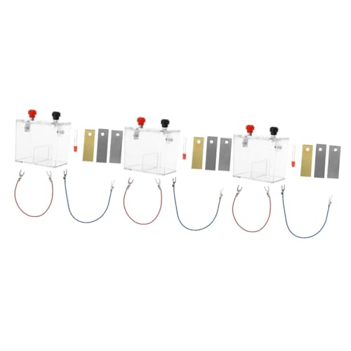 TOPPERFUN 3 Sätze Kit zur Herstellung von Obstbatterien stromerzeugung stromversorgung Experiment Wissenschafts-Kit Projekt-Kit für Fruchtbatterien Wissenschaftsprojekt Fruchtbatterie von TOPPERFUN