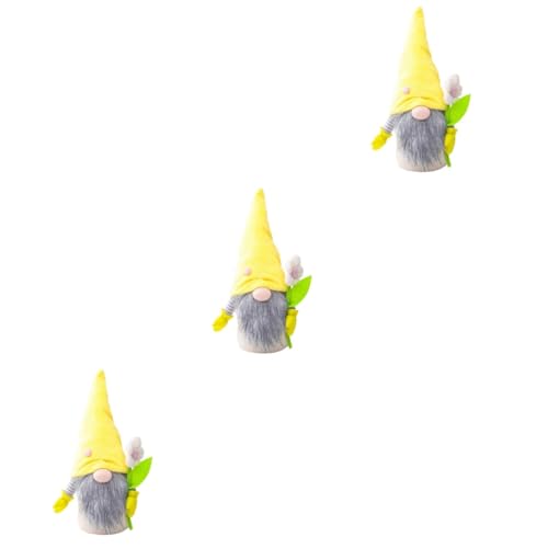 TOPPERFUN 3 Stck. Blumenförmige Puppe Puppendekoration Plüsch GNOME -Puppe Muttertagspartydekoration Lieferungen zum Muttertag Muttertagsgeschenk Puppe Stoff Yellow TOPPERFUN 3 Stck. Blumenförmige Puppe Puppendekoration Plüsch GNOME -Puppe Muttertagspartydekoration Lieferungen zum Muttertag Muttertagsgeschenk Puppe Stoff Yellow von TOPPERFUN