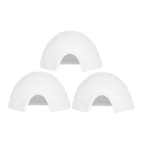 TOPPERFUN 3 Stück Iglu-Modell Figuren Miniaturen Party klein Iglu- Polar- winzig Zahlen Bären Schnee Mini Eishaus Plastik Weiß TOPPERFUN 3 Stück Iglu-Modell Figuren Miniaturen Party klein Iglu- Polar- winzig Zahlen Bären Schnee Mini Eishaus Plastik Weiß von TOPPERFUN