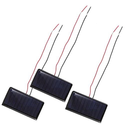 TOPPERFUN 3 Stück Sonnenkollektor Autoladezubehör Diy-solarzelle Mini-solarpanel Outdoor-solarpanel Elektrisches Solarpanel Kleines Solarmodul Solarzellen Für Den Außenbereich Polysilizium von TOPPERFUN