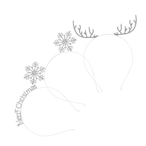 TOPPERFUN 3 Stück Teiliges Weihnachts-haarreif Damen mit Funkelnden Elchgeweih- Schneeflocken Buchstaben-designs Glänzend Vielseitig für Party Cosplay und Festliche Anlässe TOPPERFUN 3 Stück Teiliges Weihnachts-haarreif Damen mit Funkelnden Elchgeweih- Schneeflocken Buchstaben-designs Glänzend Vielseitig für Party Cosplay und Festliche Anlässe von TOPPERFUN