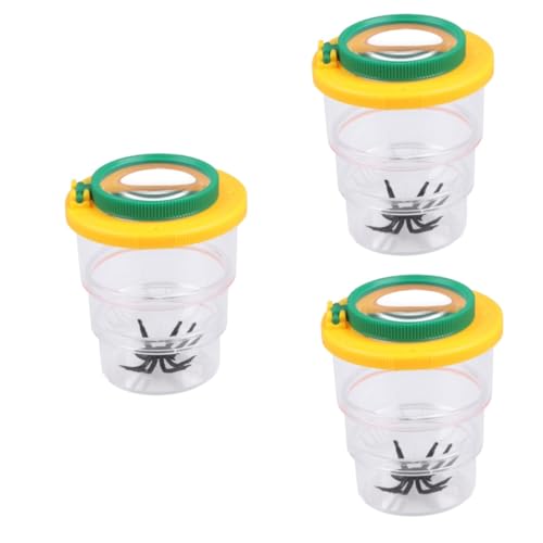 TOPPERFUN 3Er-Packung Beobachtungsbox für Insekten Insektenbeobachtung Insekten erforschen Insektenkunde fliegend Schmetterling Insektenwanzen-Viewer Insektenbehälter Insektenfangset Abs von TOPPERFUN