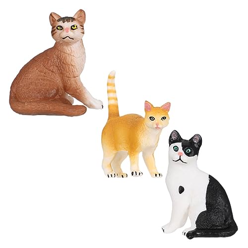 TOPPERFUN 3Stücke Teiliges Katzenmodell Realistische Tierfiguren aus Langlebigem für Kinderunterricht und Dekoration Fördert Kreativität und Beobachtungsfähigkeiten TOPPERFUN 3Stücke Teiliges Katzenmodell Realistische Tierfiguren aus Langlebigem für Kinderunterricht und Dekoration Fördert Kreativität und Beobachtungsfähigkeiten von TOPPERFUN