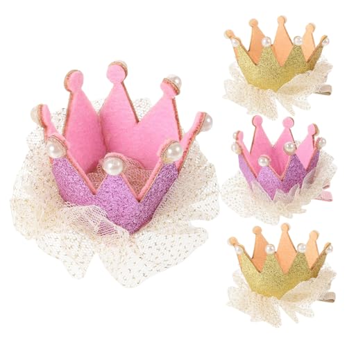 TOPPERFUN 4 Stück Kinder Haarspangen Krone Haaraccessoires für Mädchen Haarnadeln für Partys für Geburtstagsfeiern TOPPERFUN 4 Stück Kinder Haarspangen Krone Haaraccessoires für Mädchen Haarnadeln für Partys für Geburtstagsfeiern von TOPPERFUN