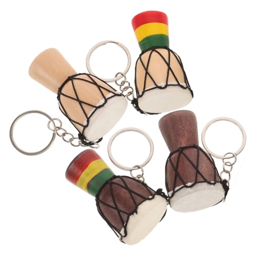 TOPPERFUN 4 Stück Handtrommelhängedekoration Schlüsselanhänger zum Aufhängen Karneval Belohnung Schlagzeuger Schlüsselanhänger Karnevalsbelohnungsparty Partygeschenke für Spiele Legierung von TOPPERFUN