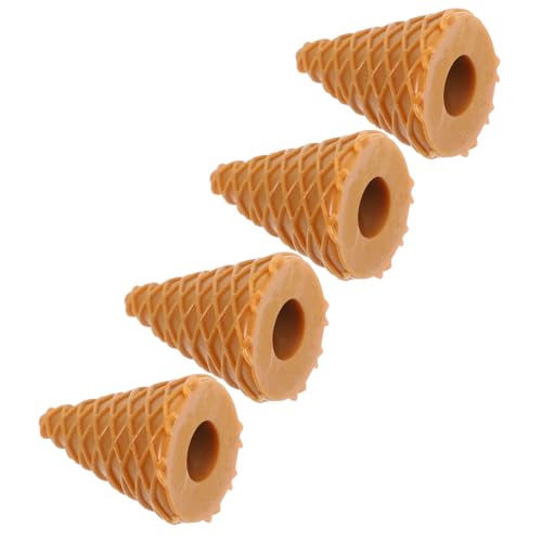 TOPPERFUN 4 Stück Kunststoff -eiszapfen Modelle Gefälschte Eiswaffel Eiscrememodell Leeres Eistütenmodell Simulations-eisspielzeug Simulationskit Chocolate PVC TOPPERFUN 4 Stück Kunststoff -eiszapfen Modelle Gefälschte Eiswaffel Eiscrememodell Leeres Eistütenmodell Simulations-eisspielzeug Simulationskit Chocolate PVC von TOPPERFUN