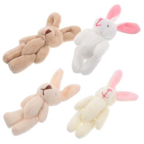TOPPERFUN 4 Stück Plüschtier Puppe Flauschiger Hase-schlüsselanhänger Plüsch-häschen- Auto Winzig Kunsthandwerk-Hasen-Ornament Material Kleidung Kaninchen Kurzer Plüsch TOPPERFUN 4 Stück Plüschtier Puppe Flauschiger Hase-schlüsselanhänger Plüsch-häschen- Auto Winzig Kunsthandwerk-Hasen-Ornament Material Kleidung Kaninchen Kurzer Plüsch von TOPPERFUN