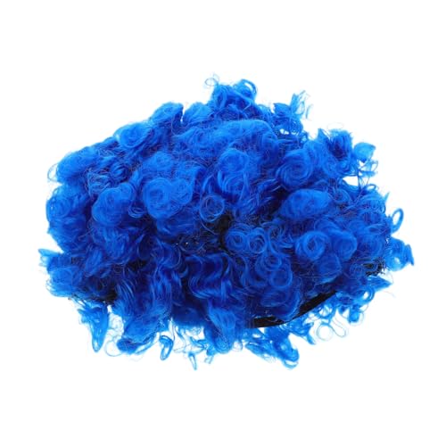 TOPPERFUN 4 Stück Teiliges Afro Locken Perücken Blau Verstellbar Unisex Karneval Clown Perücke für Disco Halloween Party Kostüm Zubehör TOPPERFUN 4 Stück Teiliges Afro Locken Perücken Blau Verstellbar Unisex Karneval Clown Perücke für Disco Halloween Party Kostüm Zubehör von TOPPERFUN