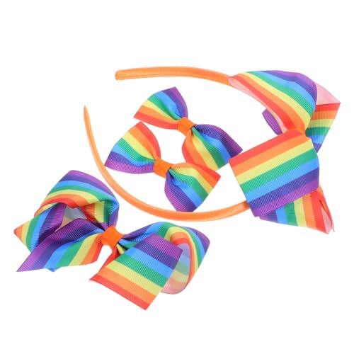 TOPPERFUN 4 Stücke Kopfschmuck Kopfband Stirnband mit Regenbogenschleife Karnevalskopfschmuck Stolz Haarschmuck Stirnband für Kinderkarneval Haarzubehör für Frauen Plastik TOPPERFUN 4 Stücke Kopfschmuck Kopfband Stirnband mit Regenbogenschleife Karnevalskopfschmuck Stolz Haarschmuck Stirnband für Kinderkarneval Haarzubehör für Frauen Plastik von TOPPERFUN