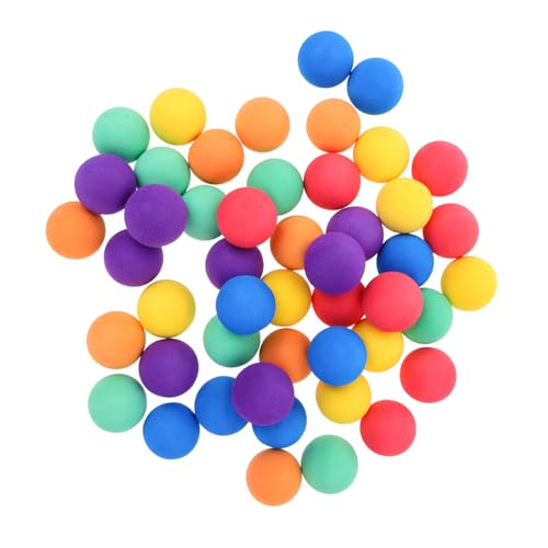 TOPPERFUN 48Stücke Kleine Bälle Schaumstoffbälle für Kindergeburtstage Mitgebsel Party Füllung für Drinnen und Draußen für Unterhaltung und Spaß von TOPPERFUN
