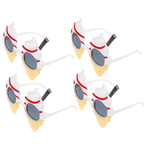 TOPPERFUN 4Stücke Eiscreme Partybrille Kreative Foto Requisiten Für Sommerfestivals Geburtstagsfeiern Robustem Material Für Maskeraden Und Musikfestivals TOPPERFUN 4Stücke Eiscreme Partybrille Kreative Foto Requisiten Für Sommerfestivals Geburtstagsfeiern Robustem Material Für Maskeraden Und Musikfestivals von TOPPERFUN