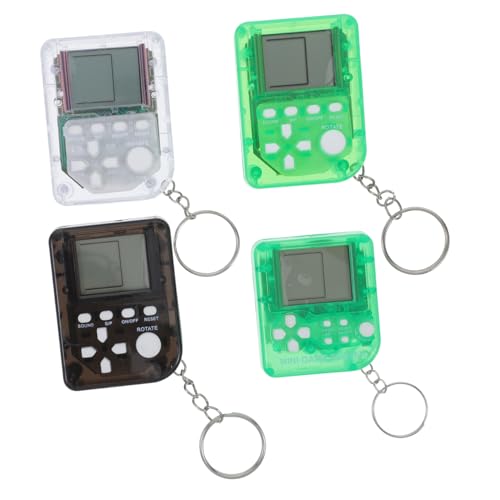 TOPPERFUN 4Stücke Mini Handheld Spielkonsole Tragbare Schlüsselanhänger mit Klassischen Leuchtende Tasten Hochwertiges Material Verschiedene Designs für Unterwegs TOPPERFUN 4Stücke Mini Handheld Spielkonsole Tragbare Schlüsselanhänger mit Klassischen Leuchtende Tasten Hochwertiges Material Verschiedene Designs für Unterwegs von TOPPERFUN
