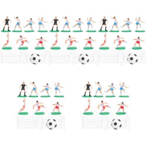 TOPPERFUN 5sätze Fußball- Torten Dekoration Miniatur Fußball Figuren Und Zubehör Für Kuchen Und Für Fußballpartys Und Geburtstagsfeiern von TOPPERFUN
