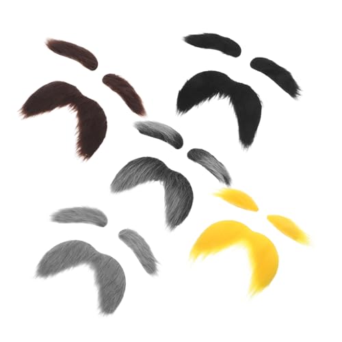 TOPPERFUN 5 Sätze Teiliges Cosplay mit Falschen Augenbrauen Natürlich Wirkende Halloween Verkleidung Leichte Bequeme Party Accessoires für Gruppen Schnelle Anwendung Realistische TOPPERFUN 5 Sätze Teiliges Cosplay mit Falschen Augenbrauen Natürlich Wirkende Halloween Verkleidung Leichte Bequeme Party Accessoires für Gruppen Schnelle Anwendung Realistische von TOPPERFUN