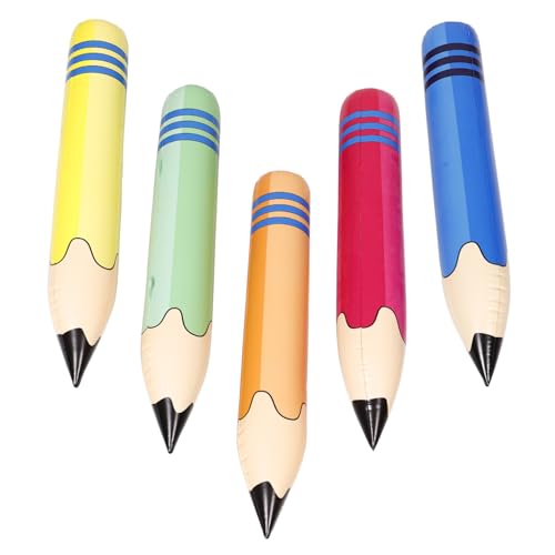 TOPPERFUN 5 Stück Giant Inflatable Pencil Teilig Aufblasbare Bleistifte für Geburtstags und Schulfeiern Dekorationen für Klassenzimmer und Feste Material Leicht und Wiederverwendbar TOPPERFUN 5 Stück Giant Inflatable Pencil Teilig Aufblasbare Bleistifte für Geburtstags und Schulfeiern Dekorationen für Klassenzimmer und Feste Material Leicht und Wiederverwendbar von TOPPERFUN