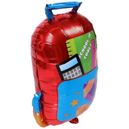 TOPPERFUN 5 Stück Teiliges Rucksack Ballon aus Robustem Aluminiumfolie für Schulanfang Dekoration Wiederverwendbar Einfache Befüllung Kreatives Design für Kindergarten und Klassenzimmer von TOPPERFUN