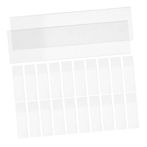 TOPPERFUN 50 Stück Glasrutsche Mikroskopische Objektträger Vorbereitet Folien Mikroskop-objektträger Umfang Labordias Objektträger Leer Glasobjektträger Für Mikroskop Mattiert Transparent von TOPPERFUN