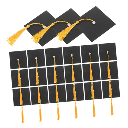 TOPPERFUN 50Er Set Doktorhut Süßigkeiten Dekoration Für Abschlussfeiern Dekorative Abschlussfeier Dekorationen Abschlussbedarf Abschluss Mittelstück Abschluss Requisiten Polyester von TOPPERFUN