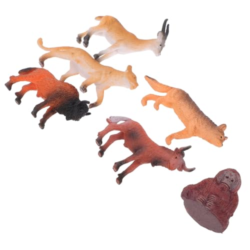 TOPPERFUN 6 Stück Afrikanische Tiermodelle Wilde Tierfiguren künstliches Tier Spielzeugtiere Tierspielzeug Mini-Wildtier Bison- Miniatur-Tierfiguren Mini-Tierfiguren Harz TOPPERFUN 6 Stück Afrikanische Tiermodelle Wilde Tierfiguren künstliches Tier Spielzeugtiere Tierspielzeug Mini-Wildtier Bison- Miniatur-Tierfiguren Mini-Tierfiguren Harz von TOPPERFUN