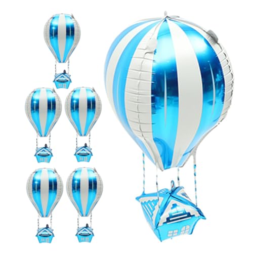 TOPPERFUN 6 Stück Heißluftballon Dekoration Helium Dekorative Partyballons Heliumfolienballons Heißluftballon Förmige Ballons Aluminium Heißluftballon Aluminiumfolie Himmelblau TOPPERFUN 6 Stück Heißluftballon Dekoration Helium Dekorative Partyballons Heliumfolienballons Heißluftballon Förmige Ballons Aluminium Heißluftballon Aluminiumfolie Himmelblau von TOPPERFUN