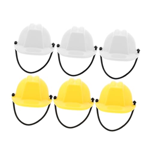 TOPPERFUN 6 Stück Mini Bauhelme Teiliges Sicherheitshelm Modell für Puppen für Kreative Spielideen für Baustellen und Rollenspiele Leuchtendes TOPPERFUN 6 Stück Mini Bauhelme Teiliges Sicherheitshelm Modell für Puppen für Kreative Spielideen für Baustellen und Rollenspiele Leuchtendes von TOPPERFUN
