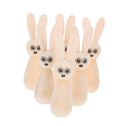 TOPPERFUN 6 Stück Osterhasenpuppe Osterhasen Basteln Ostern Diy Handwerk Diy-graffiti-puppe Ostern Handwerk Osterdekor Steckpuppen Unvollendet Hasenpuppenschmuck Holz TOPPERFUN 6 Stück Osterhasenpuppe Osterhasen Basteln Ostern Diy Handwerk Diy-graffiti-puppe Ostern Handwerk Osterdekor Steckpuppen Unvollendet Hasenpuppenschmuck Holz von TOPPERFUN