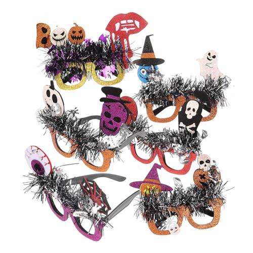 TOPPERFUN 6 Stück Teiliges Halloween Brillen Lustige Dekorationsbrillen für Partys Kreative Kostümaccessoires für Halloween Feiern Leicht und für Fotos und Festlichkeiten TOPPERFUN 6 Stück Teiliges Halloween Brillen Lustige Dekorationsbrillen für Partys Kreative Kostümaccessoires für Halloween Feiern Leicht und für Fotos und Festlichkeiten von TOPPERFUN