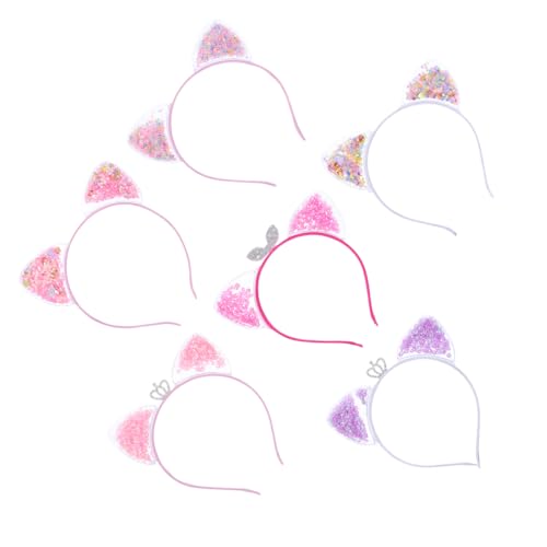 TOPPERFUN 6 Stück Teiliges Katzenohren stirnband Haarreif mit Quicksand krone für Party Cosplay und Kostüm Geeignet Bunte Masquerade Haarschmuck für Mädchen und Frauen TOPPERFUN 6 Stück Teiliges Katzenohren stirnband Haarreif mit Quicksand krone für Party Cosplay und Kostüm Geeignet Bunte Masquerade Haarschmuck für Mädchen und Frauen von TOPPERFUN