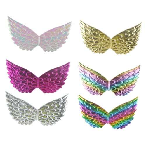 TOPPERFUN 6 Stück Teiliges Metallic Engelsflügel für Bunte Flügel mit Leichtem Langlebigem Material für Karneval Bühnenauftritte Cosplay und Festliche Anlässe TOPPERFUN 6 Stück Teiliges Metallic Engelsflügel für Bunte Flügel mit Leichtem Langlebigem Material für Karneval Bühnenauftritte Cosplay und Festliche Anlässe von TOPPERFUN