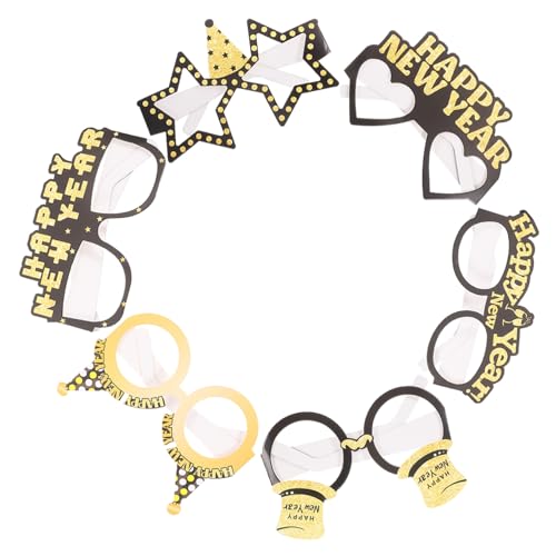 TOPPERFUN 6 Stück lustige Brille Silvesterbrille Neujahrspartyzubehör Neon silvester zubehör Glücklich futuristisch gläser Partybevorzugungsbrille Frohes neues Jahr Dekorationen 2024 Papier TOPPERFUN 6 Stück lustige Brille Silvesterbrille Neujahrspartyzubehör Neon silvester zubehör Glücklich futuristisch gläser Partybevorzugungsbrille Frohes neues Jahr Dekorationen 2024 Papier von TOPPERFUN