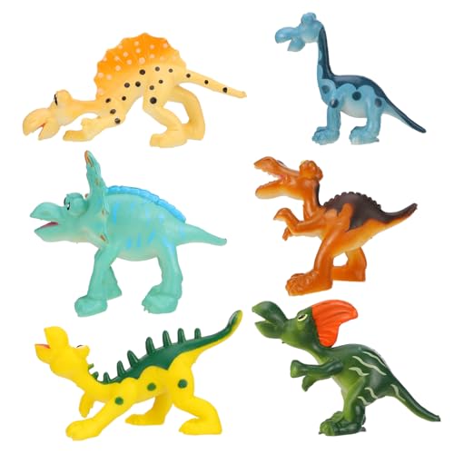 TOPPERFUN 6Stücke Teiliges Dinosaurier Modellspielzeug aus Kunststoff Pädagogisches Lernspielzeug für Sturzresistent und Dekorativ für Zuhause TOPPERFUN 6Stücke Teiliges Dinosaurier Modellspielzeug aus Kunststoff Pädagogisches Lernspielzeug für Sturzresistent und Dekorativ für Zuhause von TOPPERFUN