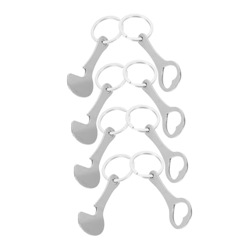 TOPPERFUN 8 Stück Edelstahl Einkaufswagenchip mit Schlüsselanhänger Praktische und Robuste Metall trolley token Leicht Tragbar und Einfach zu Bedienen für Einkaufen und Alltag von TOPPERFUN