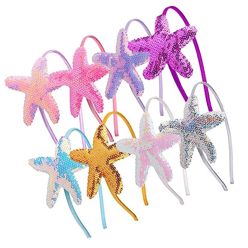 TOPPERFUN 8 Stück Teiliges Mädchen Haaraccessoire Seestern Haarschmuck für Bunte Haarkreationen für Tanzpartys und Besondere Anlässe von TOPPERFUN