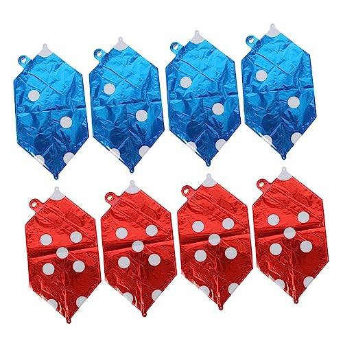 TOPPERFUN 8 Stück Würfel Folienballons Thema Party Deko Rot und Blau für Geburtstagsfeiern und Spielabende Einfache Handhabung Selbstschließend Beeindruckende Wanddekoration TOPPERFUN 8 Stück Würfel Folienballons Thema Party Deko Rot und Blau für Geburtstagsfeiern und Spielabende Einfache Handhabung Selbstschließend Beeindruckende Wanddekoration von TOPPERFUN