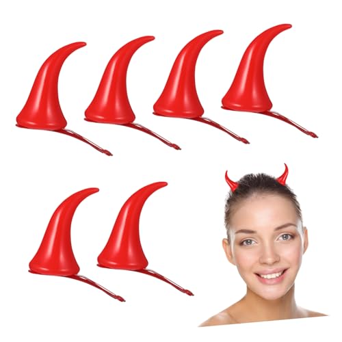 TOPPERFUN 8Stücke Teiliges Rote Halloween Ochsenhaarpins für Haarspangen aus Horn und Jungen Leicht Langlebig TOPPERFUN 8Stücke Teiliges Rote Halloween Ochsenhaarpins für Haarspangen aus Horn und Jungen Leicht Langlebig von TOPPERFUN