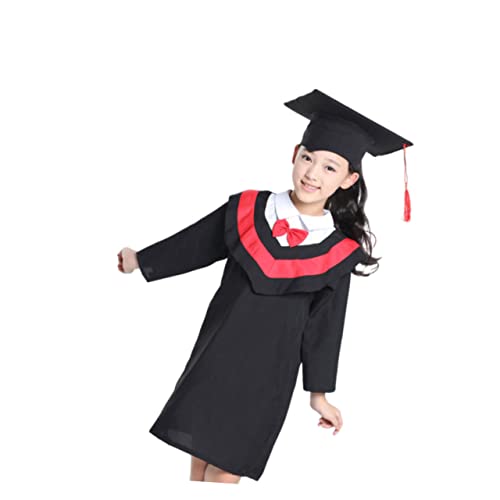 TOPPERFUN Abschlussrobe Set Rot mit Quaste Atmungsaktive Schulabschluss Robe für Jungen und Mädchen für Kindergarten und Grundschule Abschlussfeier Cosplay und Fotografie TOPPERFUN Abschlussrobe Set Rot mit Quaste Atmungsaktive Schulabschluss Robe für Jungen und Mädchen für Kindergarten und Grundschule Abschlussfeier Cosplay und Fotografie von TOPPERFUN