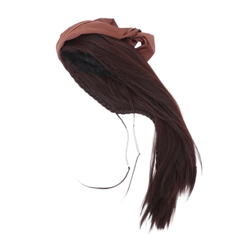 TOPPERFUN Braune Piraten-perücke mit Atmungsaktivem Design und Kopftuch Halloween Kostümzubehör für Männer und Frauen Authentische Piratenfrisur für Karneval Theater und Faschingsfeiern TOPPERFUN Braune Piraten-perücke mit Atmungsaktivem Design und Kopftuch Halloween Kostümzubehör für Männer und Frauen Authentische Piratenfrisur für Karneval Theater und Faschingsfeiern von TOPPERFUN