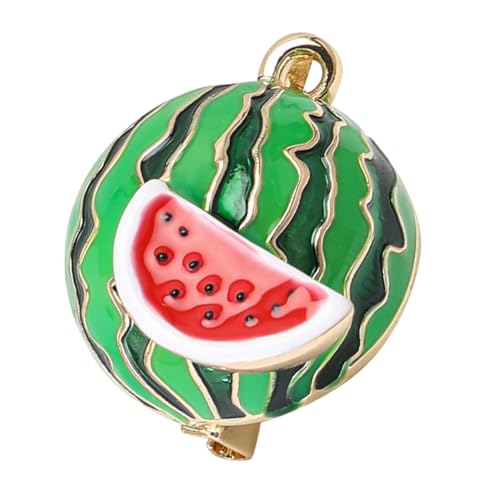 TOPPERFUN Brosche Reversnadel Frauen Brosche Jacke Brosche Emaille Brosche Süße Pins Für Taschen Obst-email-schmuck Brosche Mit Wassermelone Süße Emaille-broschennadeln Legierung Green TOPPERFUN Brosche Reversnadel Frauen Brosche Jacke Brosche Emaille Brosche Süße Pins Für Taschen Obst-email-schmuck Brosche Mit Wassermelone Süße Emaille-broschennadeln Legierung Green von TOPPERFUN
