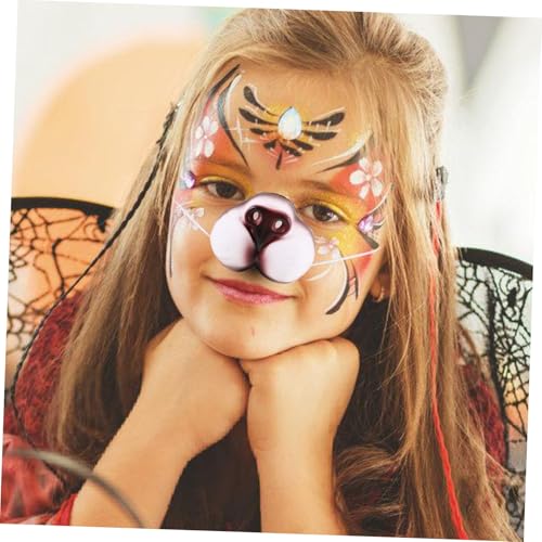 TOPPERFUN Cosplay Katzen Nase Prop mit Elastischem Band Dekorative Katzennase für Kostüm Party Halloween Karneval Passgenaues Katzenkostüm Zubehör für Erwachsene von TOPPERFUN