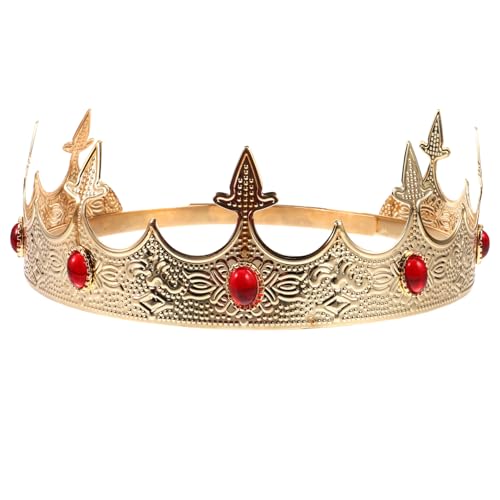 TOPPERFUN Cosplay Krone für Herren Metallkrone mit Rhinestone Dekoration für Karneval Halloween und Bühnenaufführungen TOPPERFUN Cosplay Krone für Herren Metallkrone mit Rhinestone Dekoration für Karneval Halloween und Bühnenaufführungen von TOPPERFUN