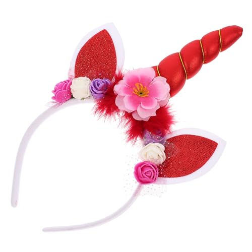 TOPPERFUN Einhorn Haarreif für Stirnband Leichtes Kostümzubehör für Partys Cosplay und Fotoshootings Sicher und für Mädchen von TOPPERFUN