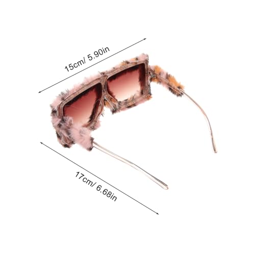 TOPPERFUN Flauschige Katzenaugen Sonnenbrille für Damen und Herren Leichte Partybrille Lustige Stabile Brillen für Festivals Geburtstagsfeiern und Fotoshootings von TOPPERFUN